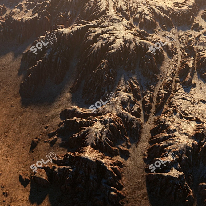 Canyon Peaks 3D Model Textures 3D model image 5