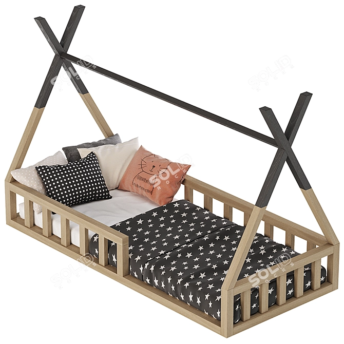 Children's Teepee Bed 3D model image 6