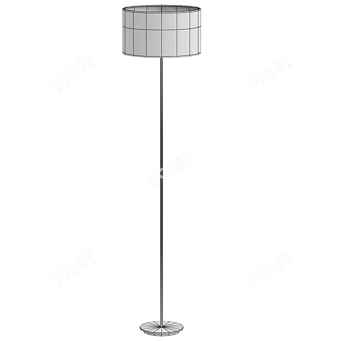 Elegant Bari Floor Lamp 3D model image 2