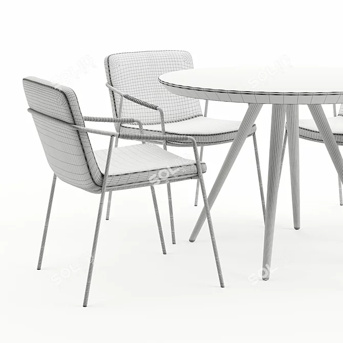  DAN-FORM Boto Chair + Pheno Table 3D model image 3