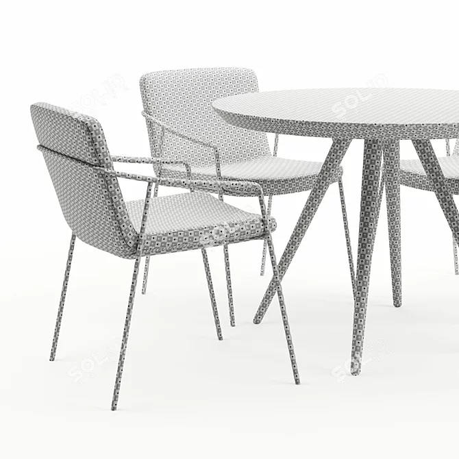  DAN-FORM Boto Chair + Pheno Table 3D model image 4