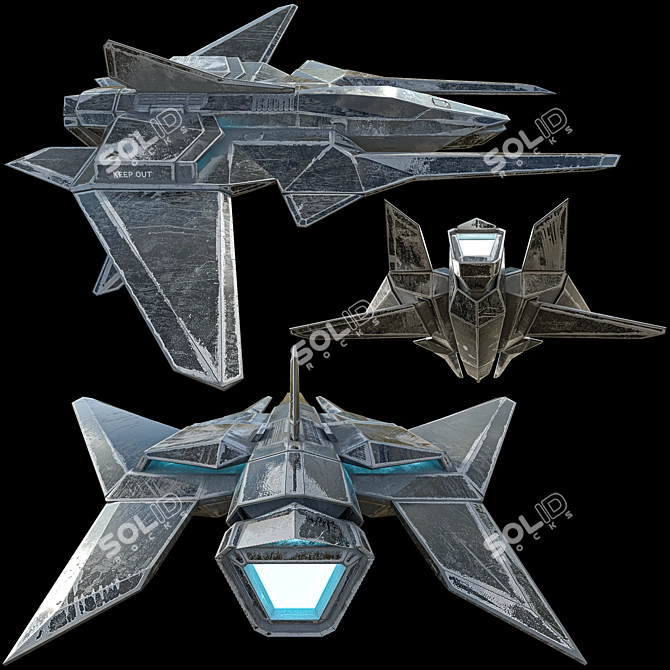 Galactic Fighter N5 - 3D Model 3D model image 2