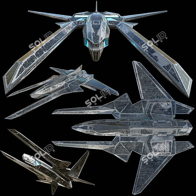 Galactic Fighter N5 - 3D Model 3D model image 3