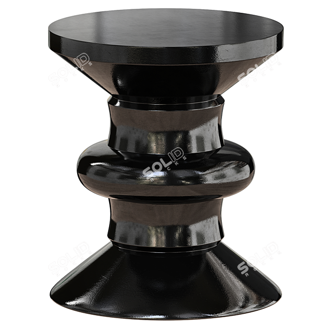 Safavieh Jiraiya Concrete Stool Unique Concrete Accent Piece 3D model image 1