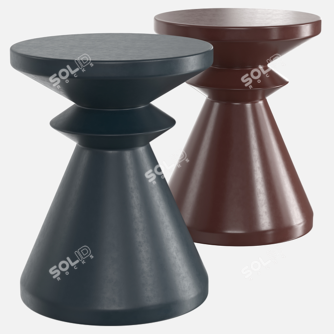 Compact Alban Side Table 3D model image 2