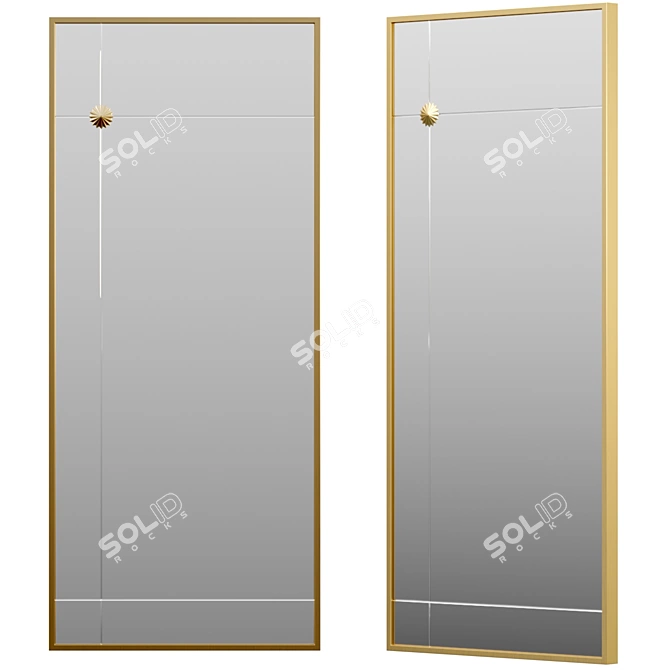 Starlight Floor Mirror, West Elm 3D model image 1