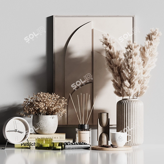 Modern Decorative Set 2015 Mesh 3D model image 1