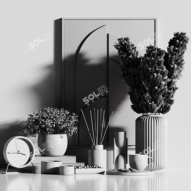 Modern Decorative Set 2015 Mesh 3D model image 5