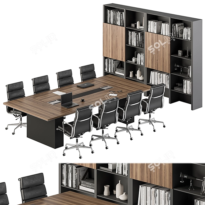 Conference Table 375 Office Furniture 3D model image 1