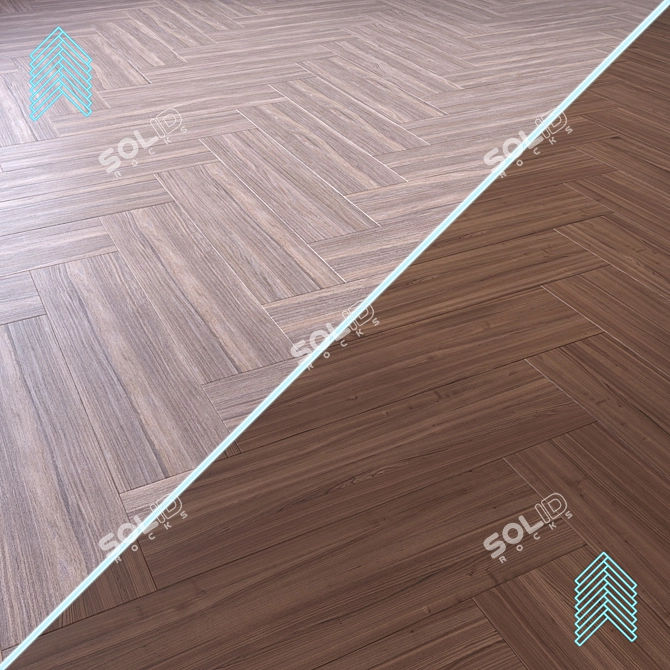 Wood Flooring 3D Model Kit 3D model image 1