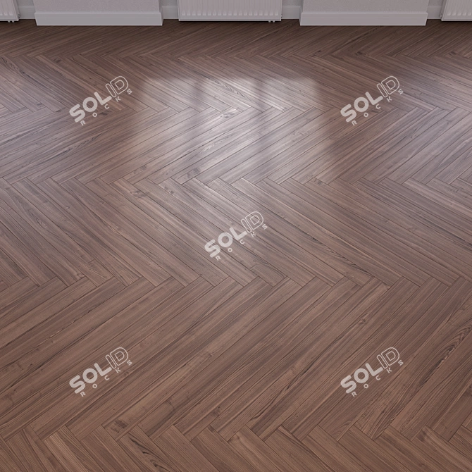 Wood Flooring 3D Model Kit 3D model image 3