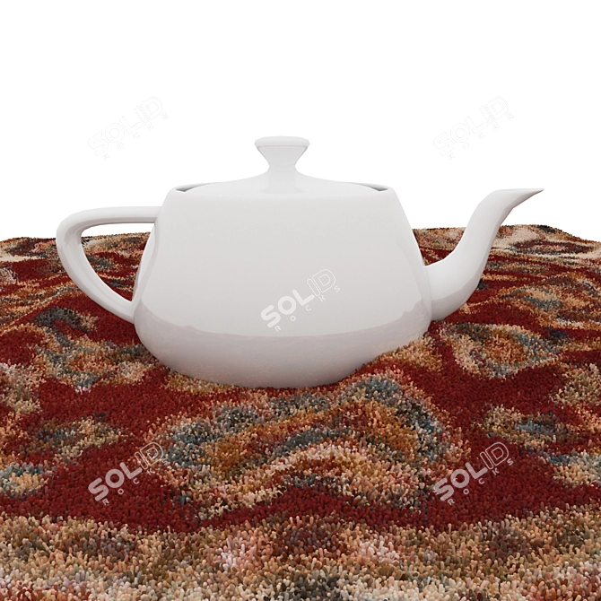 Versatile Round Rug Set 3D model image 5