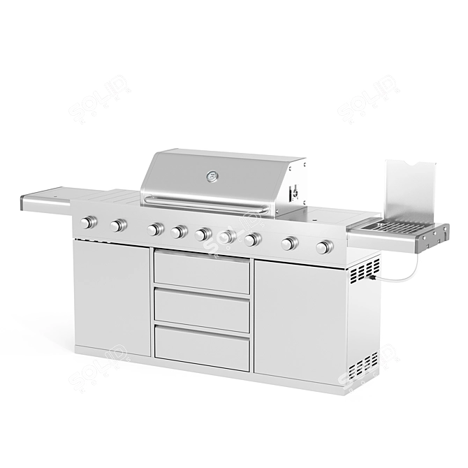  BBQ Grill 3D Models Collection 3D model image 7