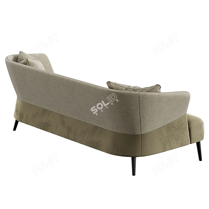 TurboSmooth Sofa 2000mm Konyshev 3D model image 5