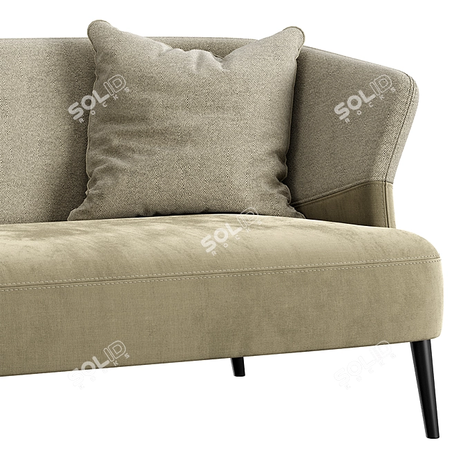 TurboSmooth Sofa 2000mm Konyshev 3D model image 6