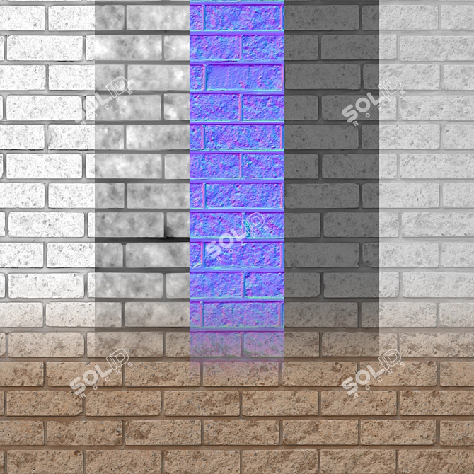 Seamless Brick Texture Pack 3D model image 2