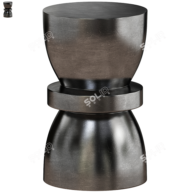 Modern Chic Binx Outdoor Stool 3D model image 1