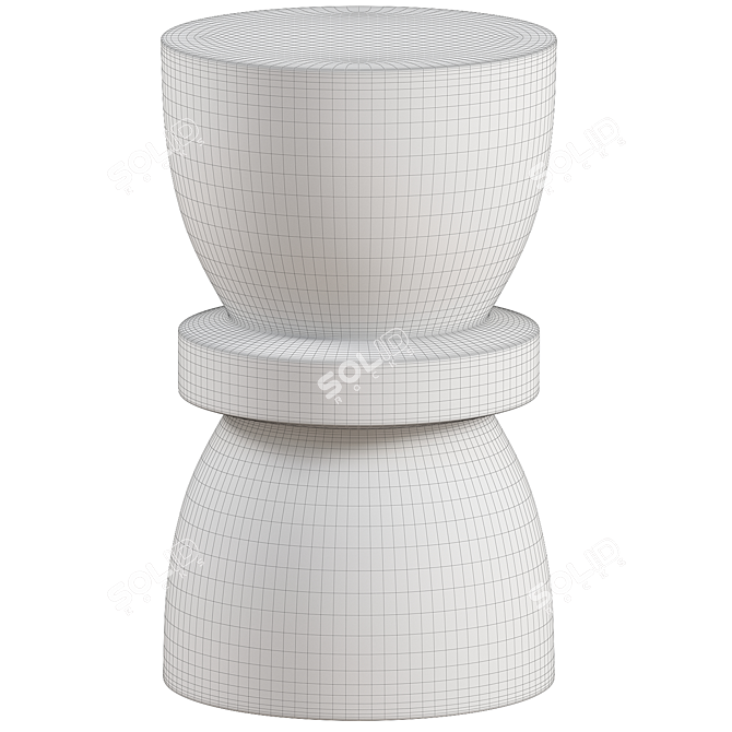 Modern Chic Binx Outdoor Stool 3D model image 3