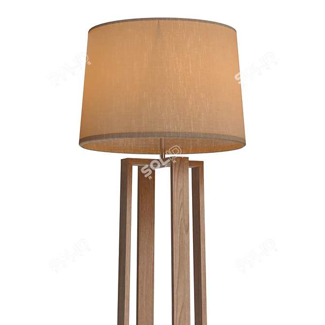Freya Nubi FR5134-FL-01-BG PBR Floor Lamp 3D model image 2