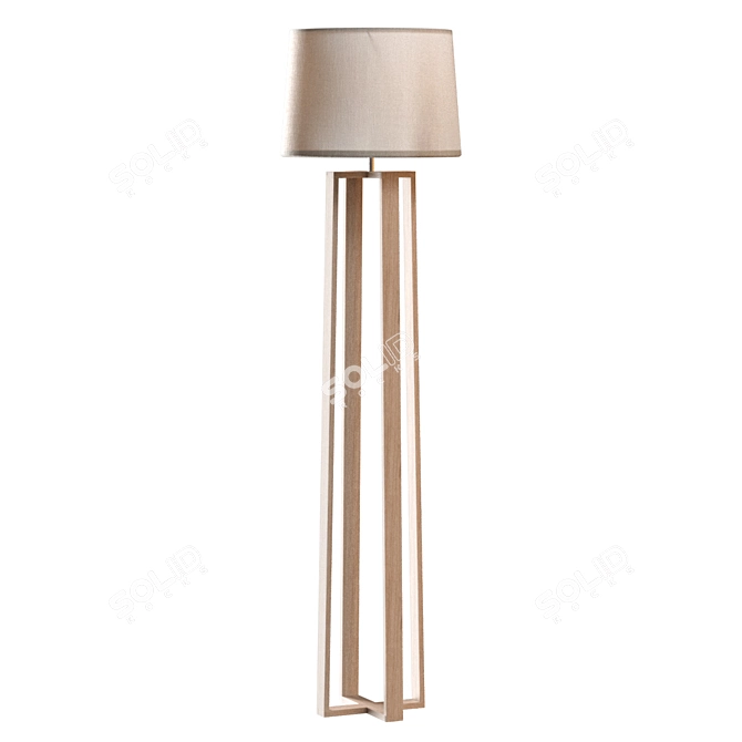 Freya Nubi FR5134-FL-01-BG PBR Floor Lamp 3D model image 5