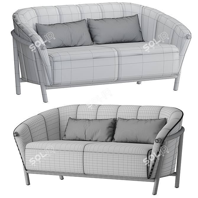 Modern Elegance Yas Sofa Set 3D model image 4