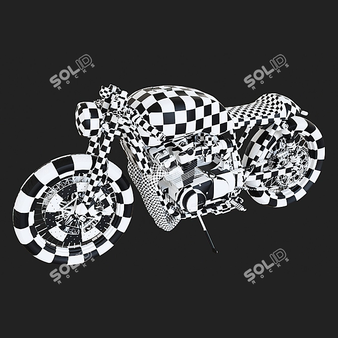 CB 750 Custom Model Kit 3D model image 6