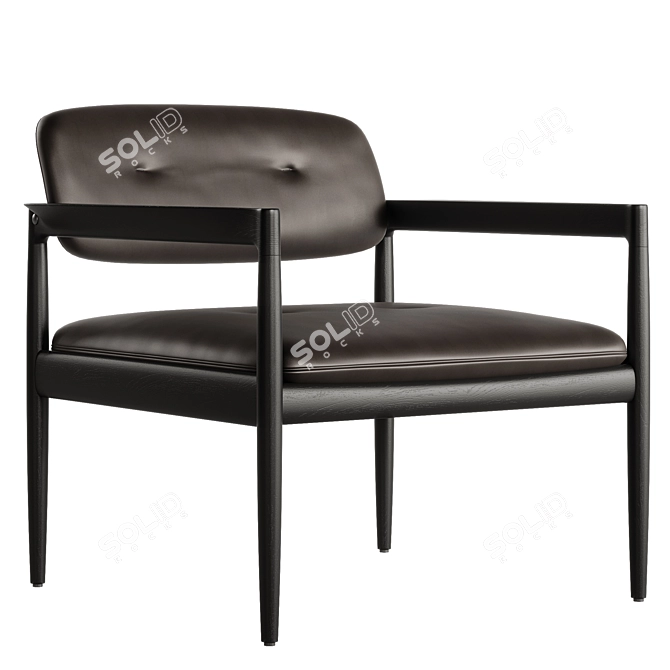 Elegant Minotti Yoko Armchair 3D model image 3