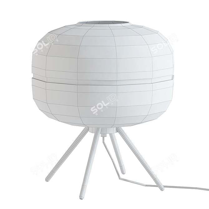 Adler Glass Dome Table Lamp 3D model image 2