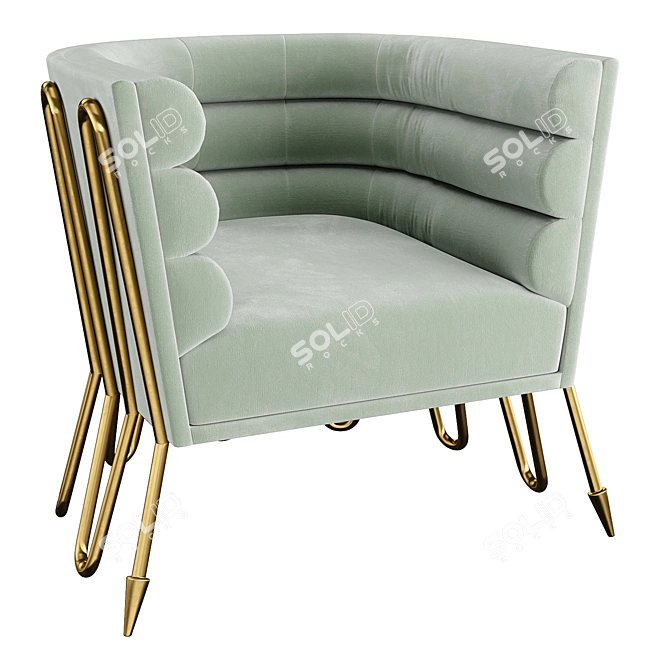 Luxury Maxime Club Chair Exceptional 3D model image 1