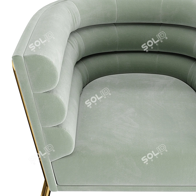 Luxury Maxime Club Chair Exceptional 3D model image 2