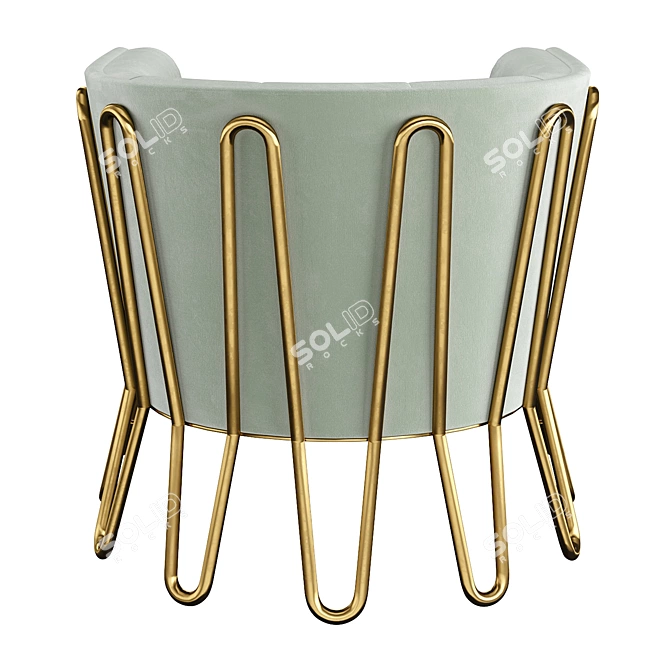 Luxury Maxime Club Chair Exceptional 3D model image 5