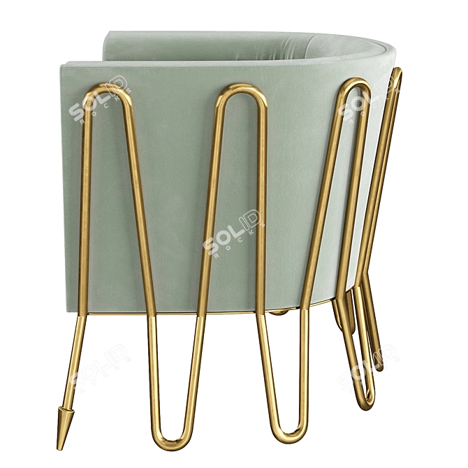 Luxury Maxime Club Chair Exceptional 3D model image 6