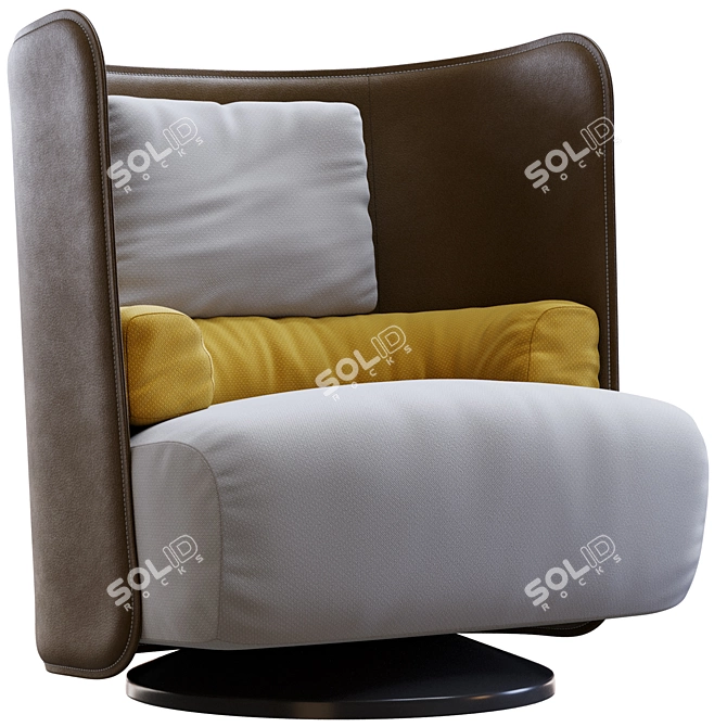 Modern Italian Zanotta Campiello Design 3D model image 1