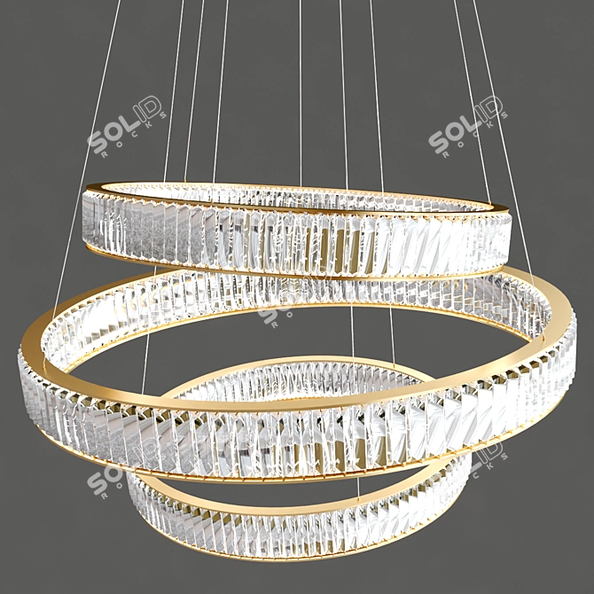 Eternal Elegance Ceiling Light Fixture 3D model image 2