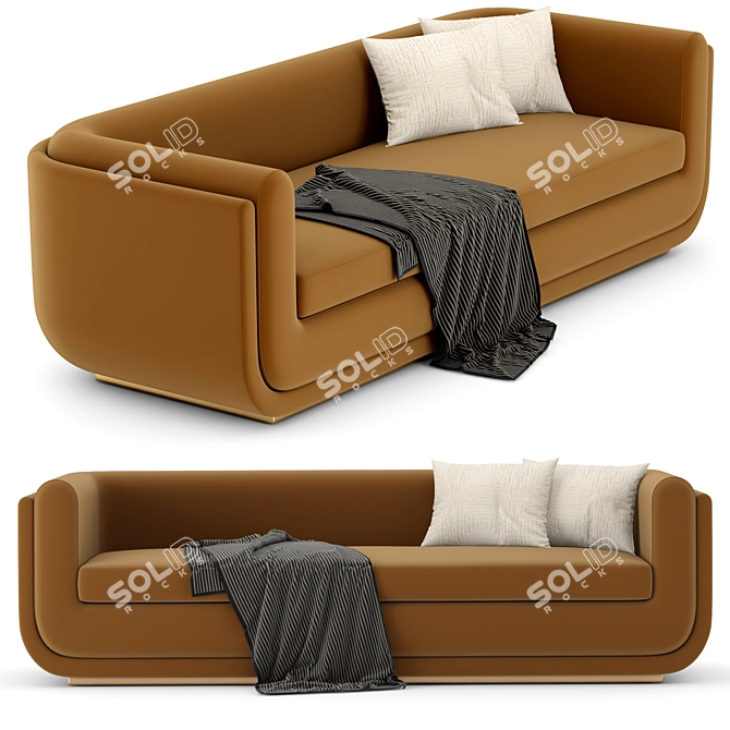 Modern RH Matteo Sofa 3D model image 1