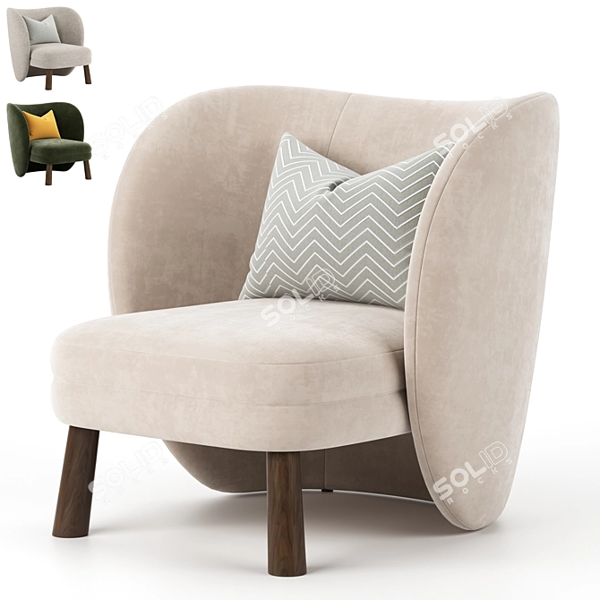 Contemporary Fatolj Tress Armchair 2014 3D model image 1
