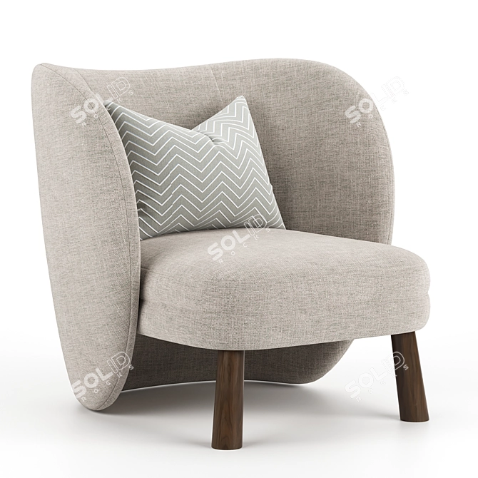 Contemporary Fatolj Tress Armchair 2014 3D model image 3