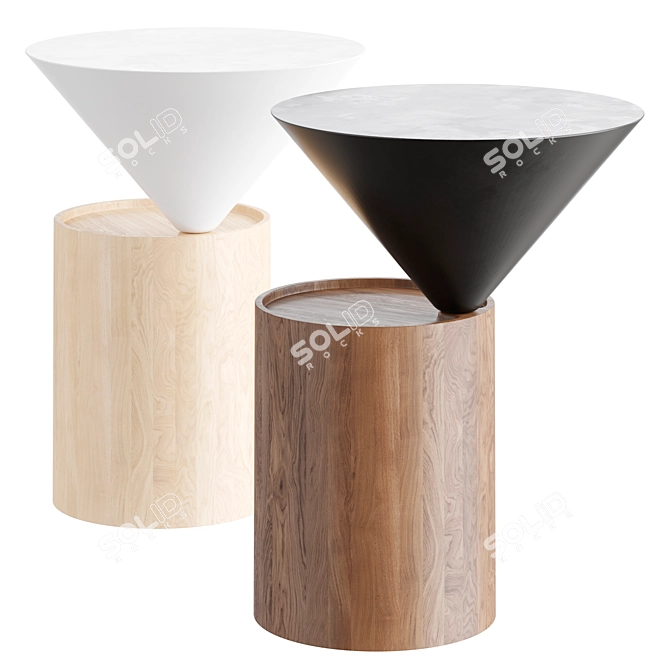 Modern Laurel Side Table Design 3D model image 3