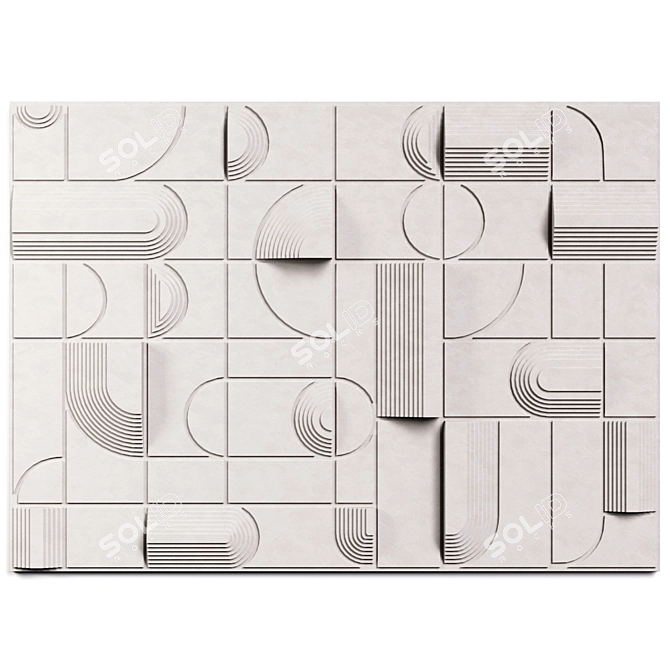 Elegant Wall Decor 3D Model 3D model image 1