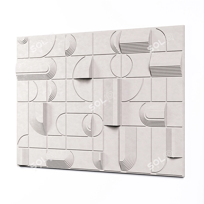 Elegant Wall Decor 3D Model 3D model image 3