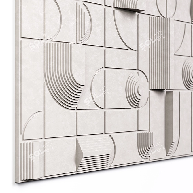 Elegant Wall Decor 3D Model 3D model image 4