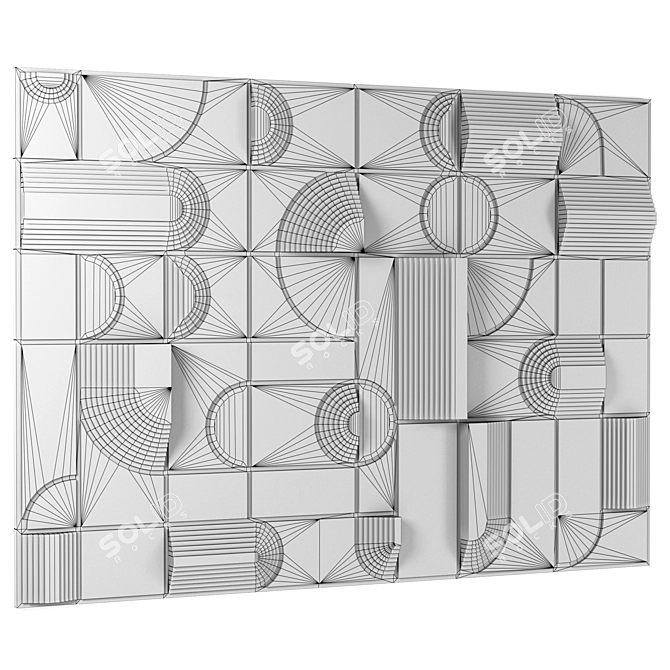 Elegant Wall Decor 3D Model 3D model image 7