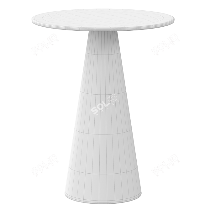 Compact Side Table Rhet 390mm 3D model image 4
