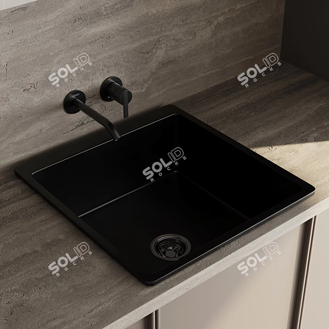 Bosch Kitchen Appliance with Stove Island 3D model image 6