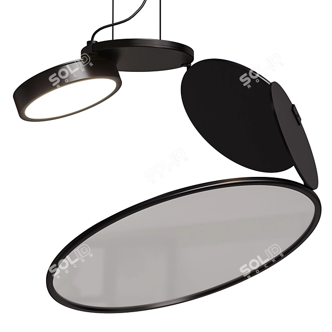 Title: Modern Pendant Light Fixture 3D model image 1