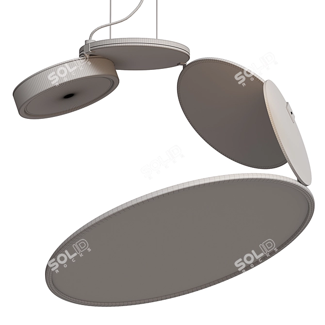 Title: Modern Pendant Light Fixture 3D model image 2