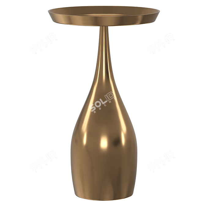 Dezia Side Table: Modern Design 3D model image 1