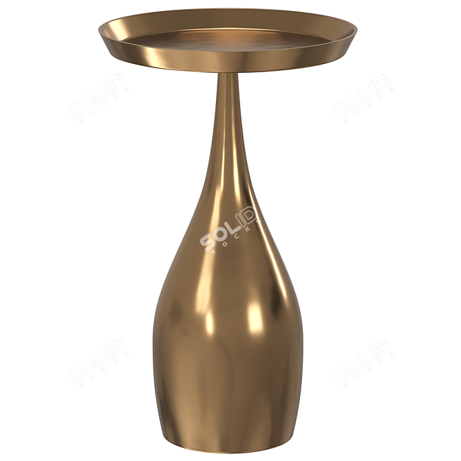 Dezia Side Table: Modern Design 3D model image 2