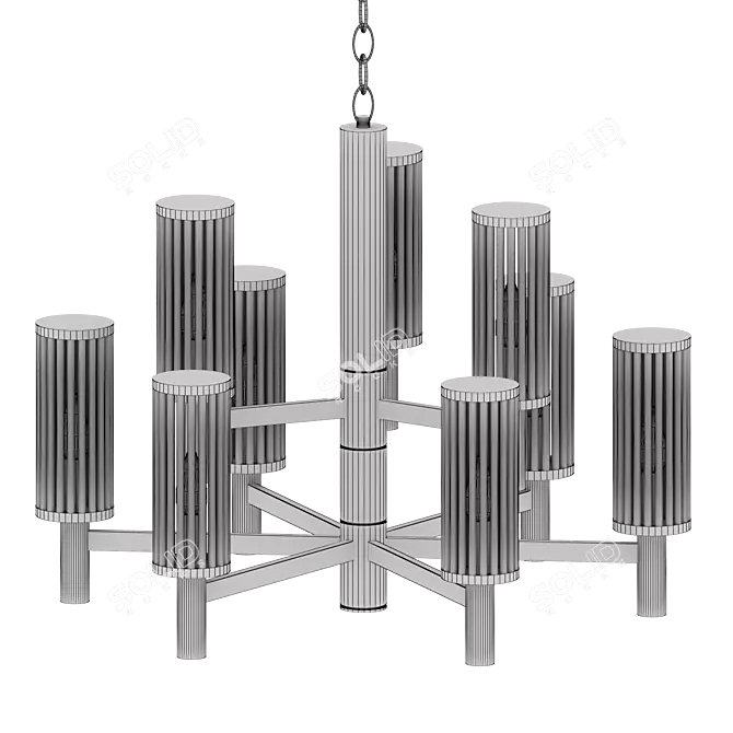 Modern MILOSH Crystal Chandelier 3D model image 3