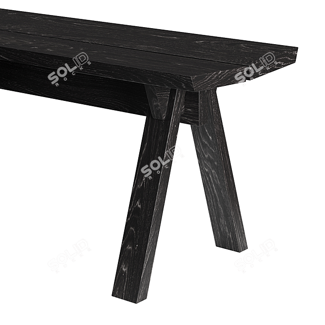 Sagyo Bench: Sleek Comfort Design 3D model image 4